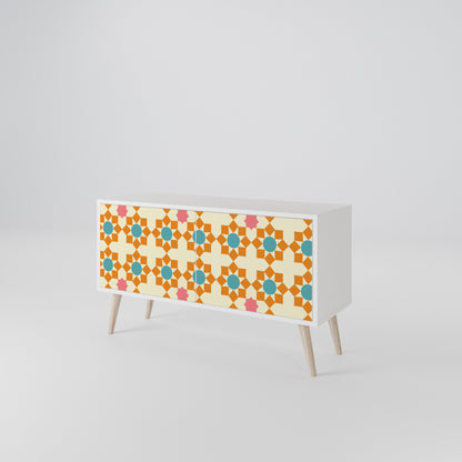 FLORAL DECOR Móvel de TV Compacto de 2 Portas