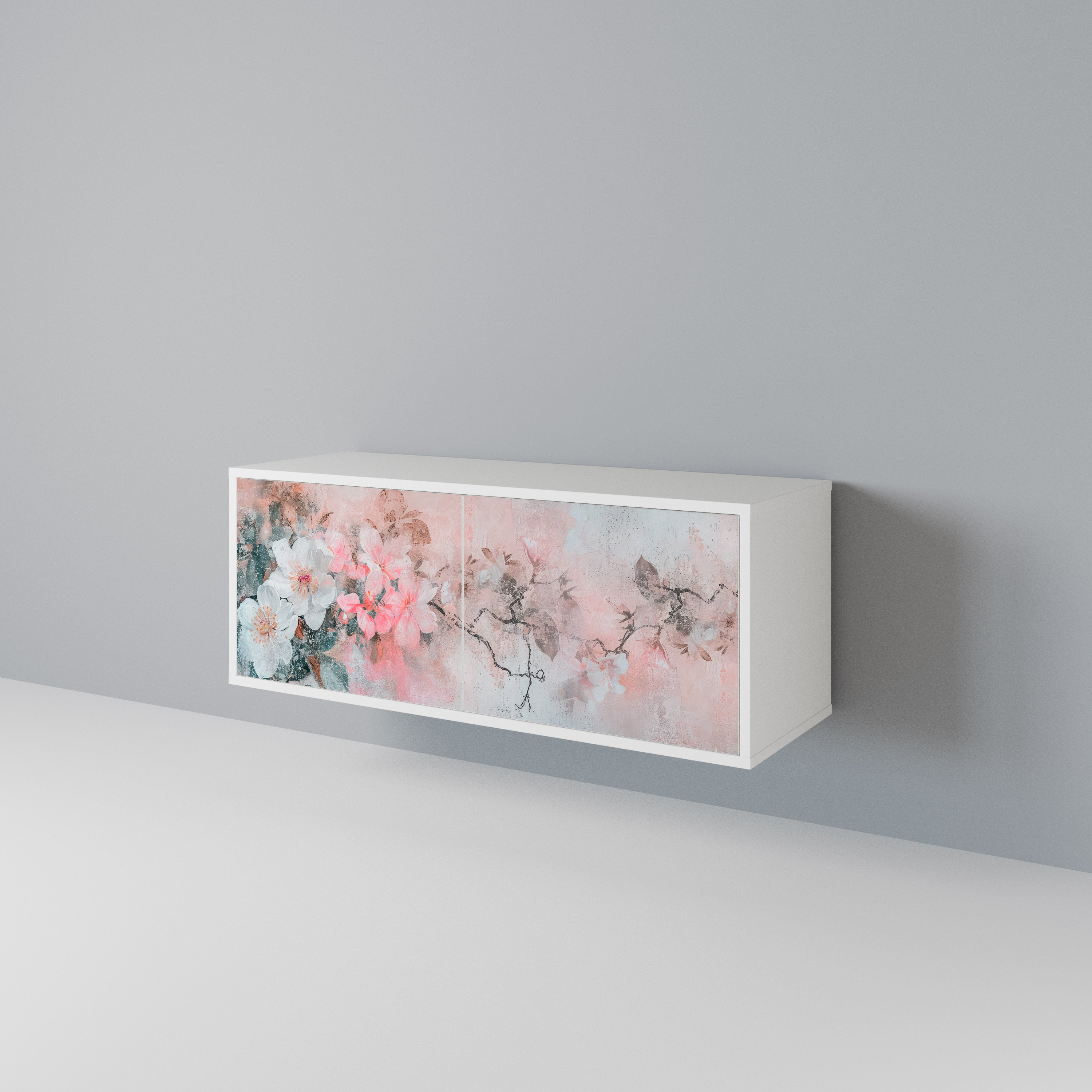 CHERRY BLOSSOM Móvel de TV Compacto de 2 Portas