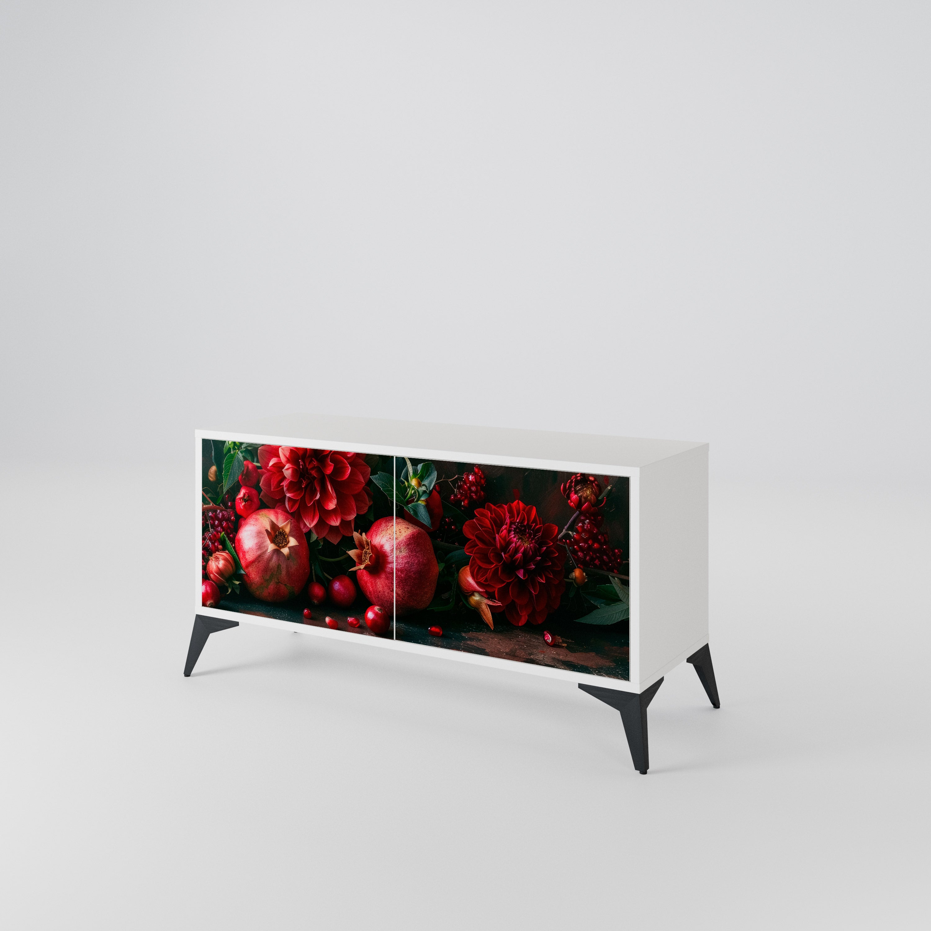 DAHLIAS AND POMEGRANATES Móvel de TV Compacto de 2 Portas