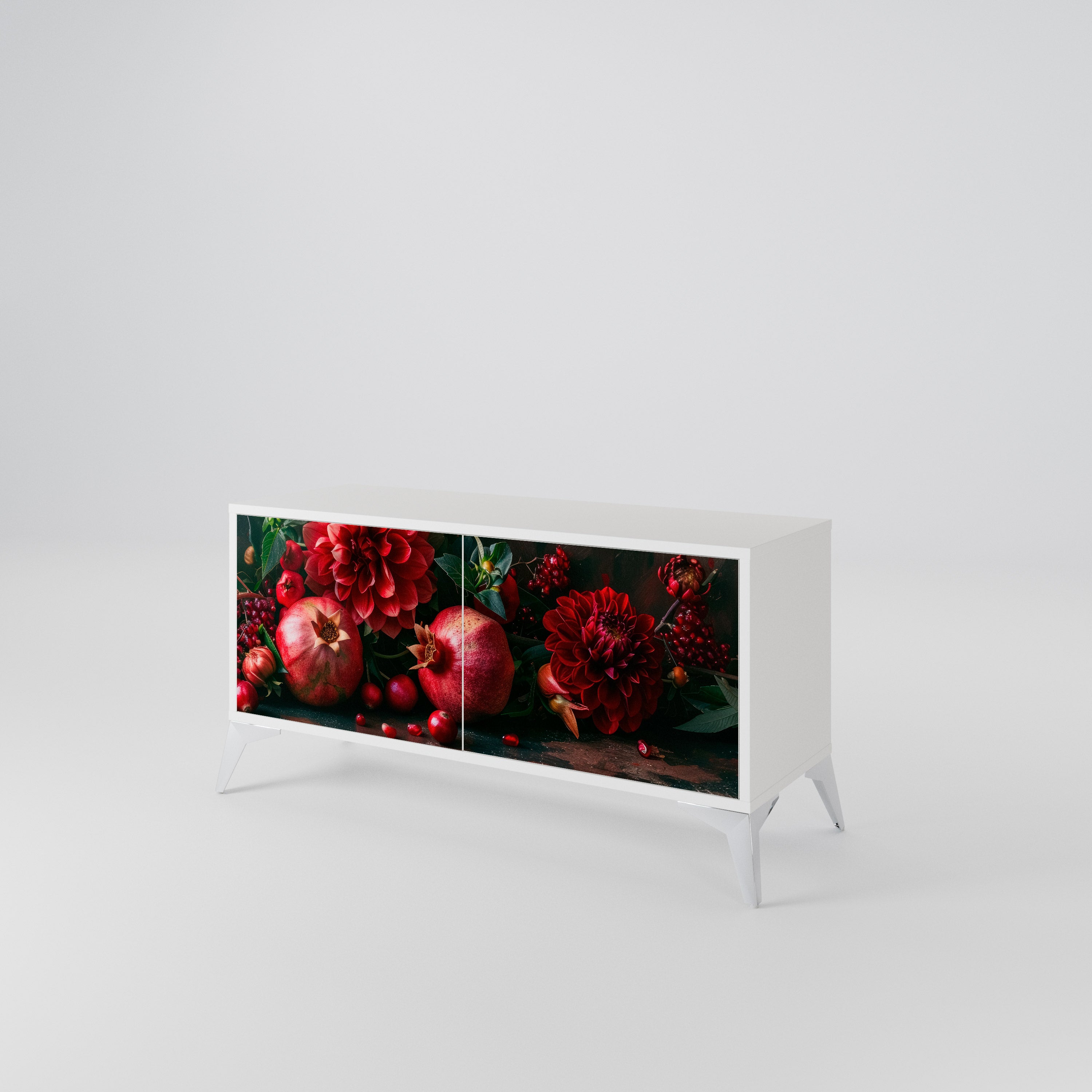 DAHLIAS AND POMEGRANATES Móvel de TV Compacto de 2 Portas