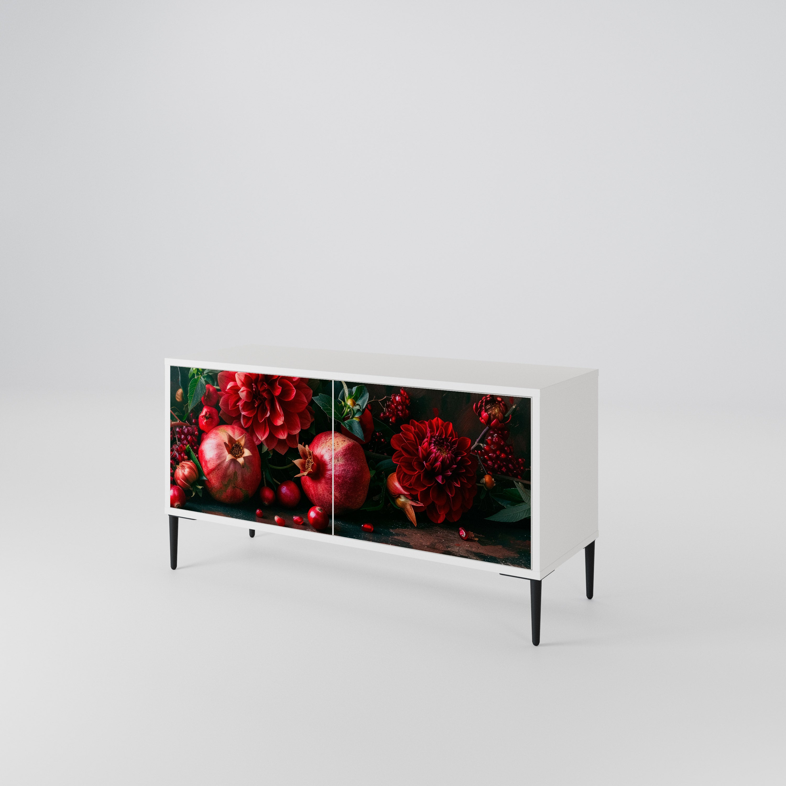 DAHLIAS AND POMEGRANATES Móvel de TV Compacto de 2 Portas