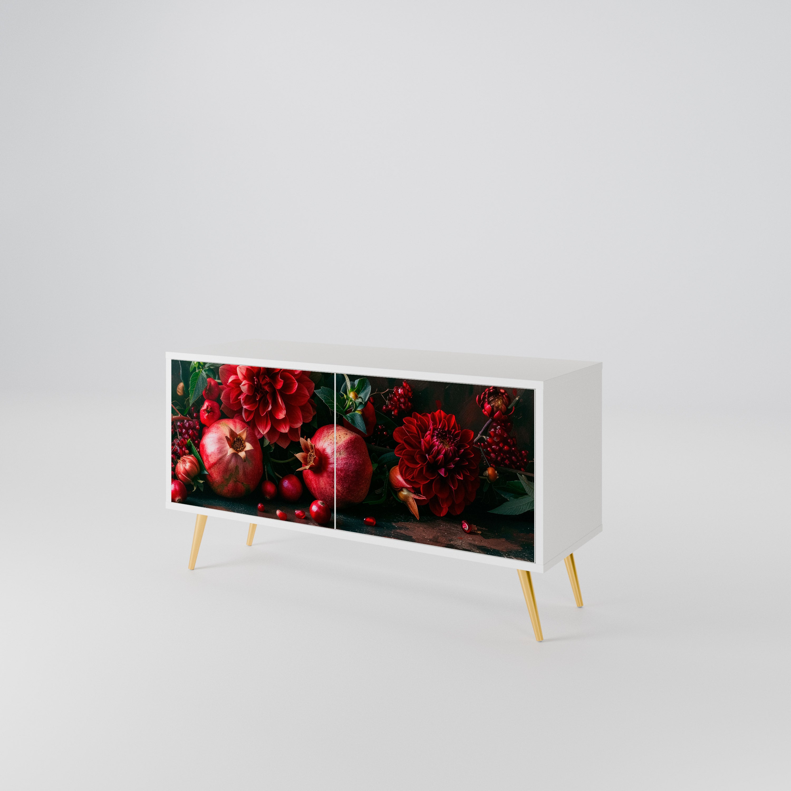 DAHLIAS AND POMEGRANATES Móvel de TV Compacto de 2 Portas