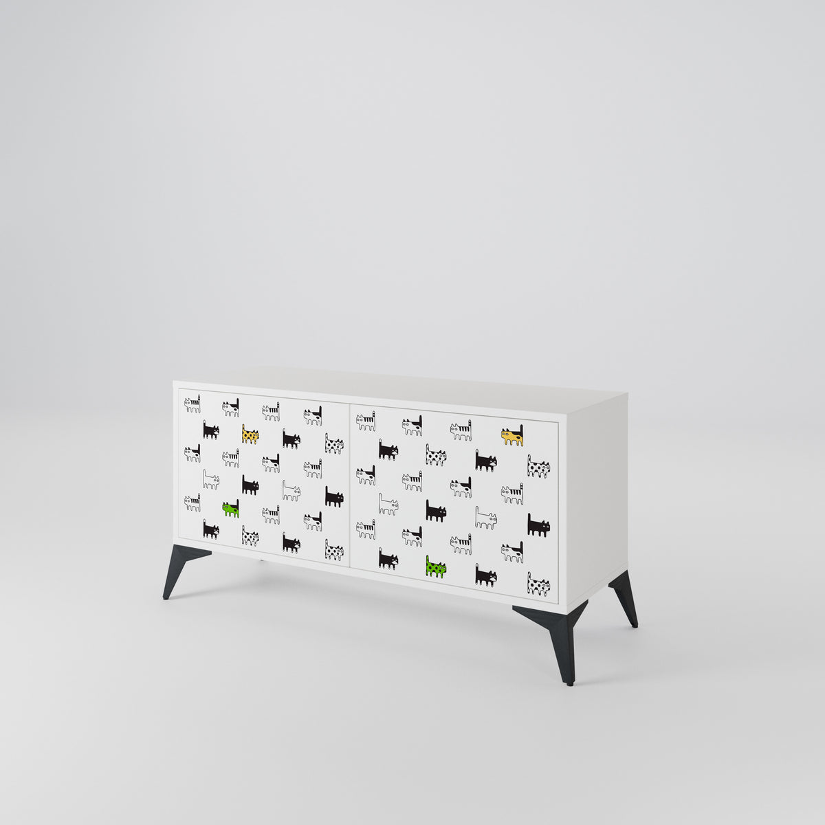 CATS COMPILATION Móvel de TV Compacto de 2 Portas