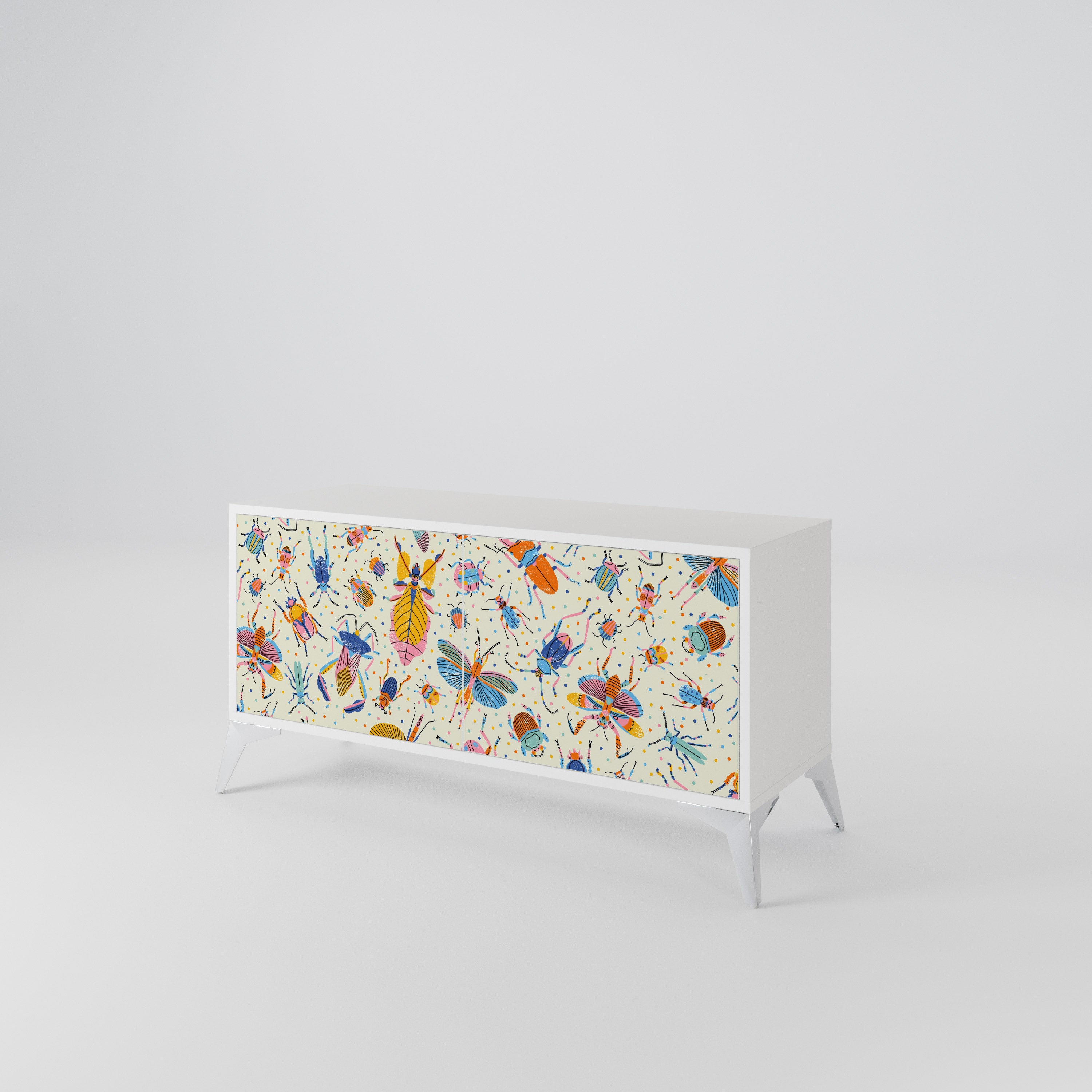 COLORFUL INSECTS Móvel de TV Compacto de 2 Portas