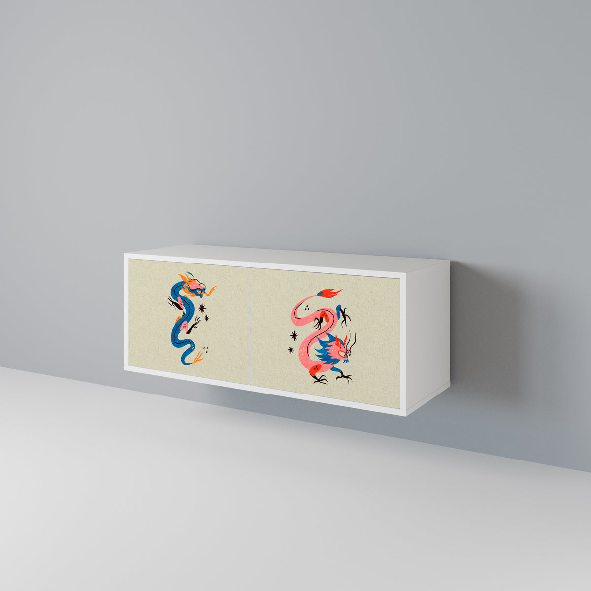 MYTHOLOGICAL CREATURES Móvel de TV Compacto de 2 Portas