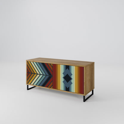 INDIGENOUS ZIGZAG Móvel de TV Compacto de 2 Portas