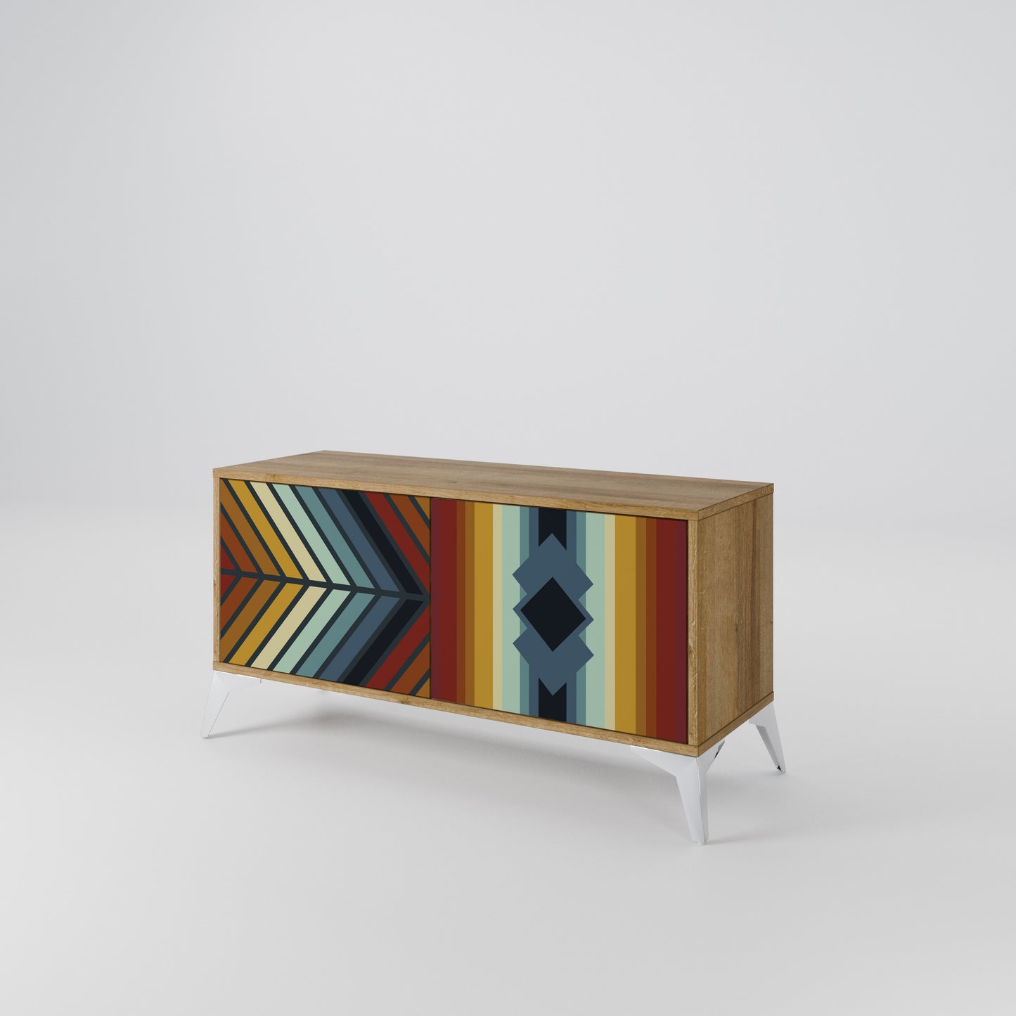 INDIGENOUS ZIGZAG Móvel de TV Compacto de 2 Portas