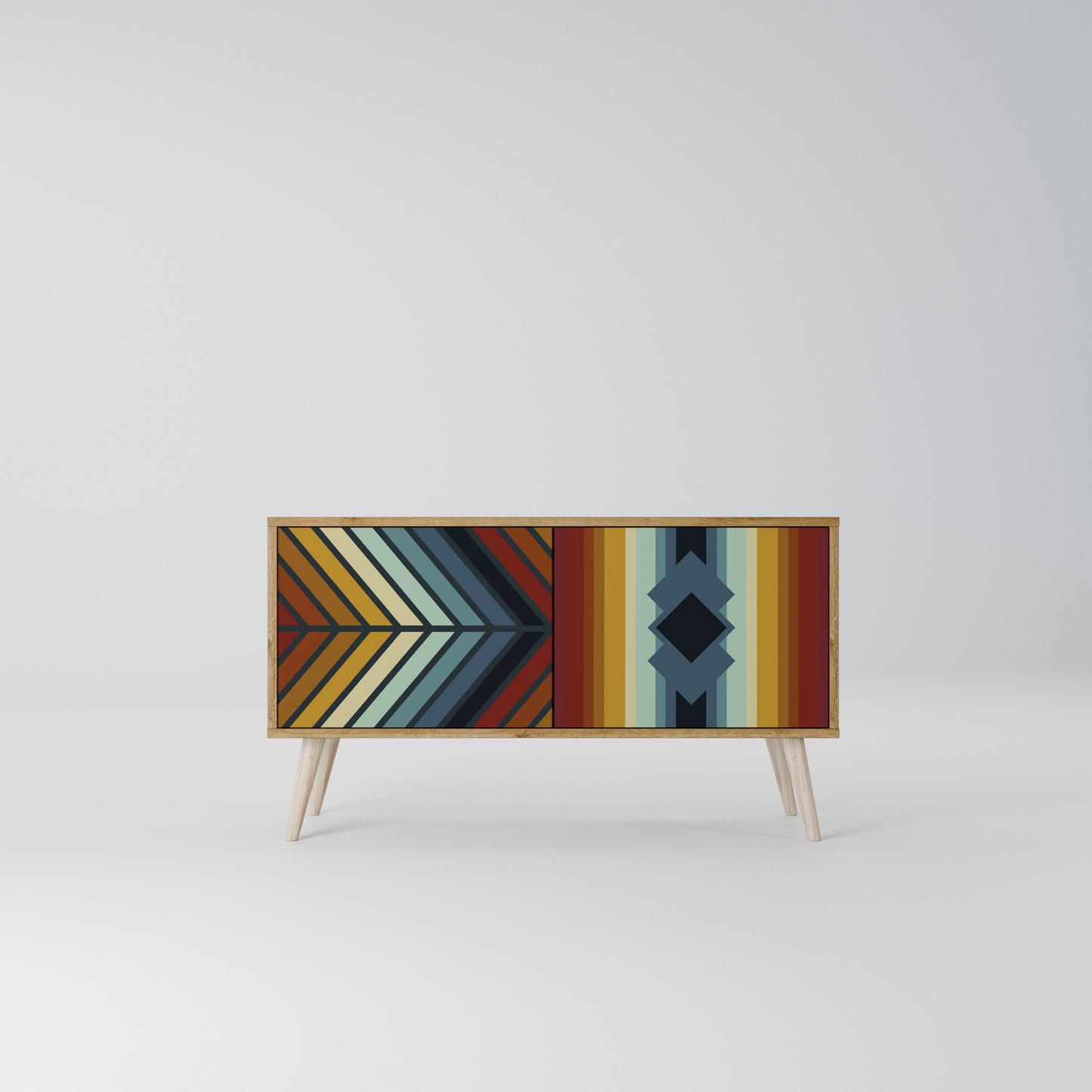 INDIGENOUS ZIGZAG Móvel de TV Compacto de 2 Portas