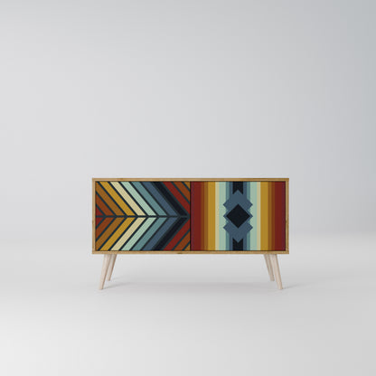 INDIGENOUS ZIGZAG Móvel de TV Compacto de 2 Portas
