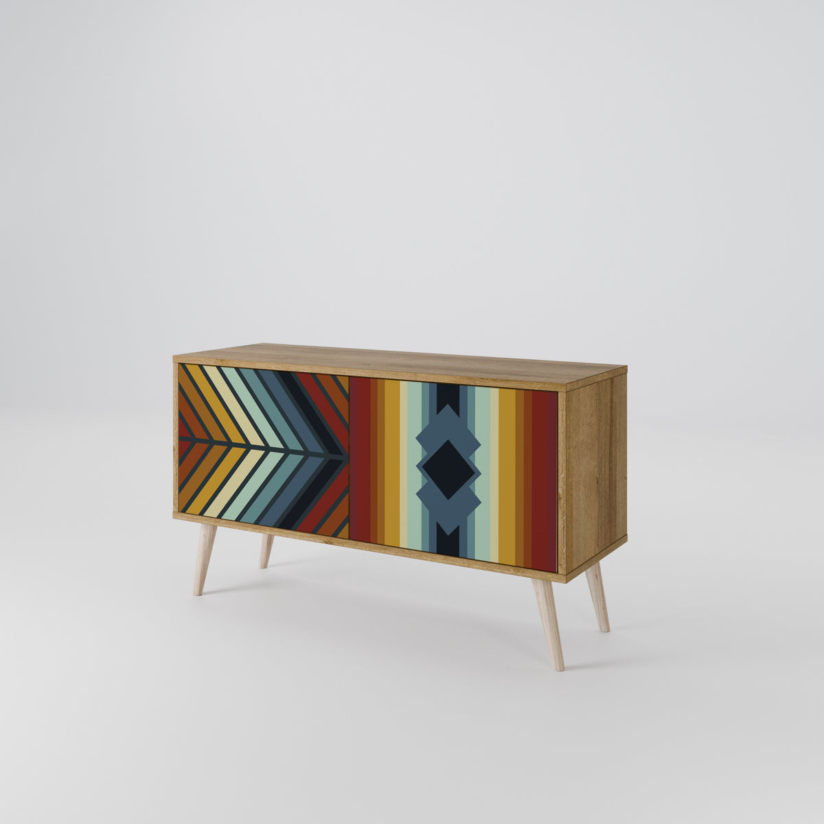 INDIGENOUS ZIGZAG Móvel de TV Compacto de 2 Portas