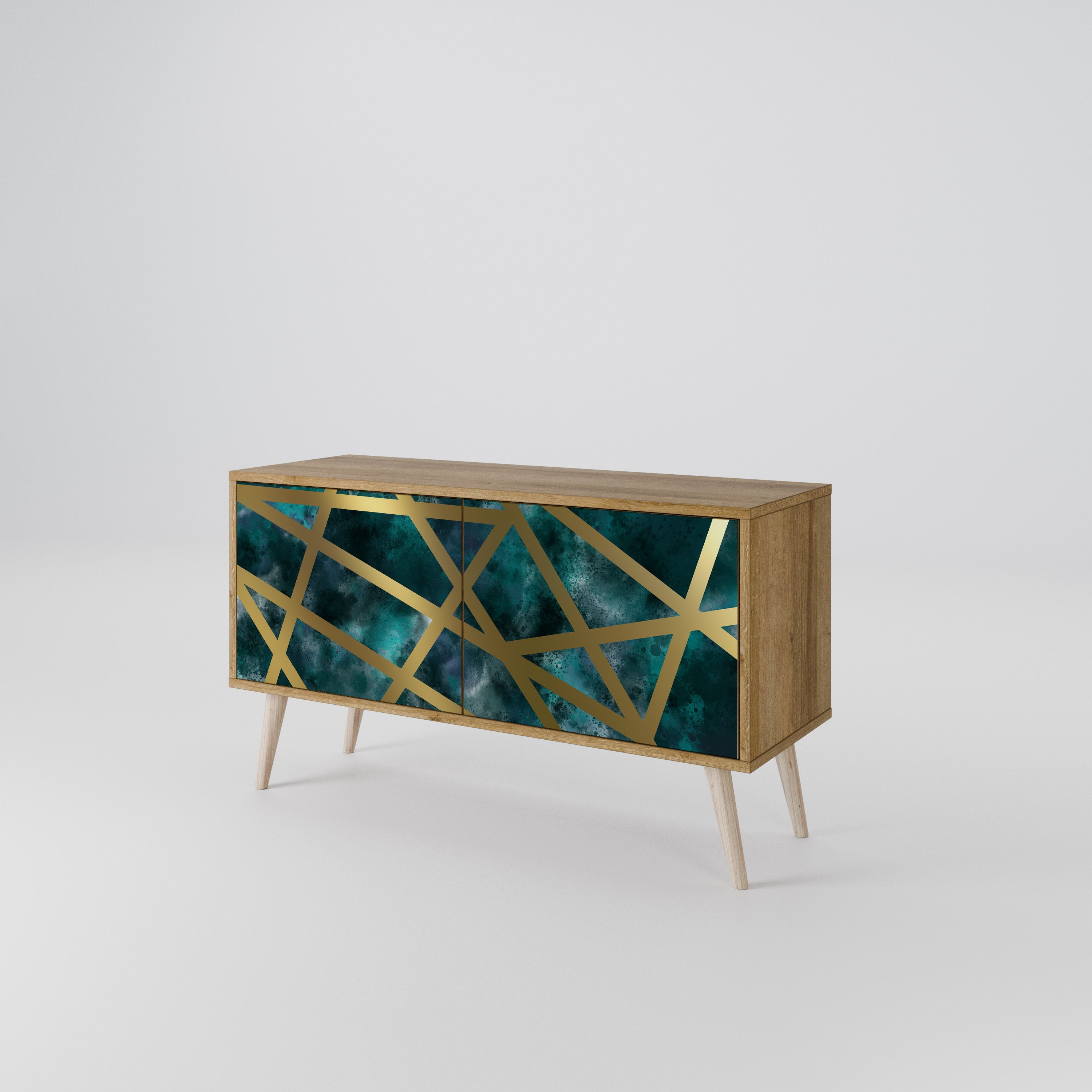 THE LABYRINTH OF GOLD Móvel de TV Compacto de 2 Portas