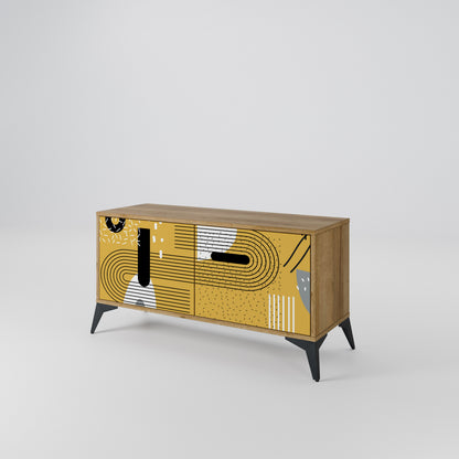 SHAPESHIFT SYMPHONY Móvel de TV Compacto de 2 Portas