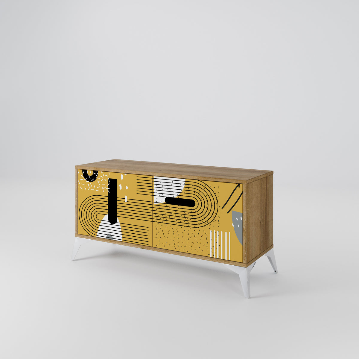 SHAPESHIFT SYMPHONY Móvel de TV Compacto de 2 Portas