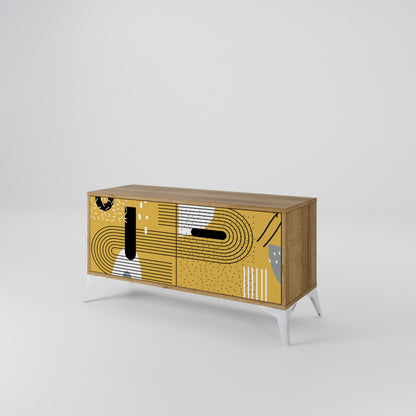 SHAPESHIFT SYMPHONY Móvel de TV Compacto de 2 Portas