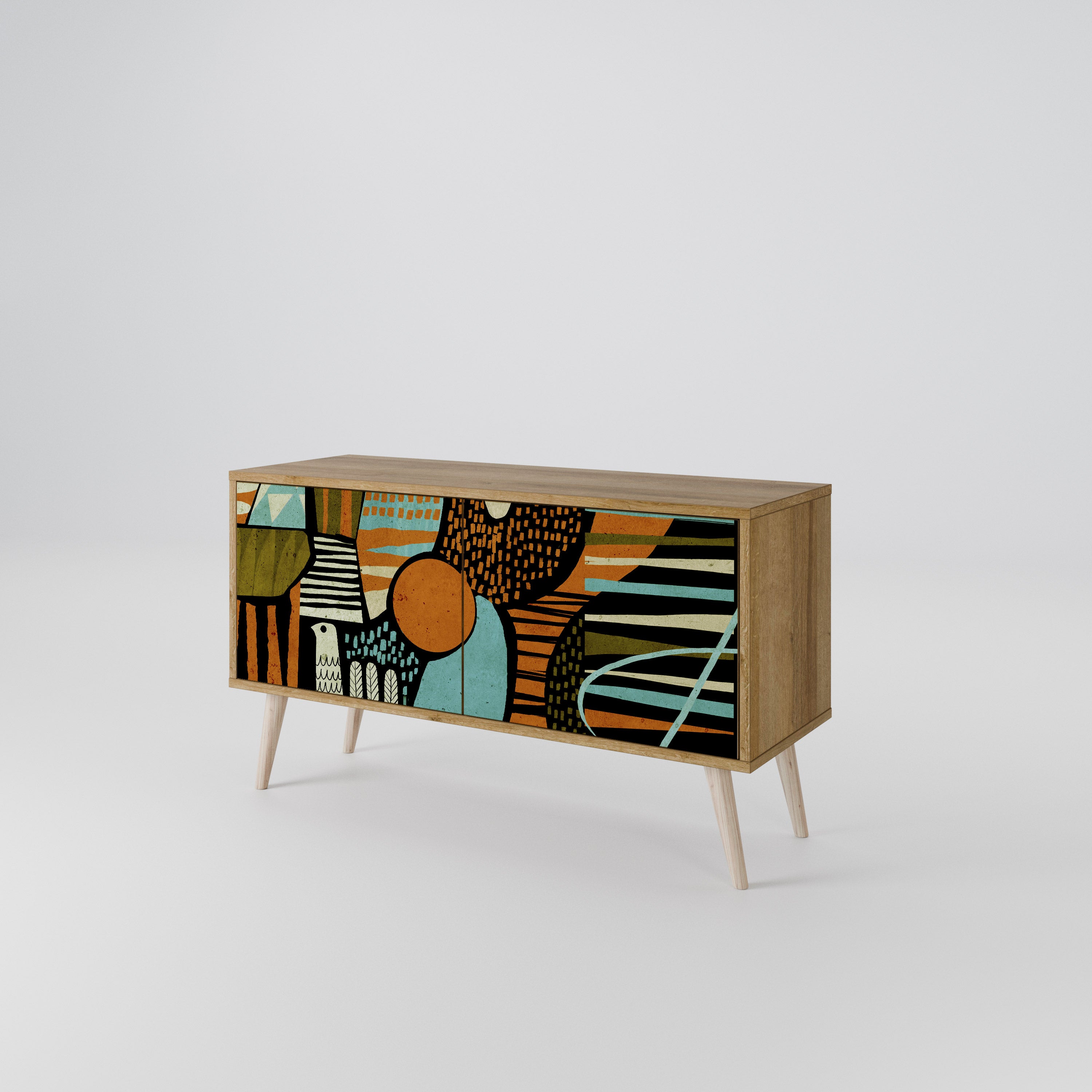 GEODE GLIMMER Móvel de TV Compacto de 2 Portas