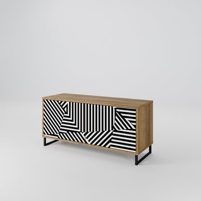 ILLUSIONARY LATTICE Móvel de TV Compacto de 2 Portas