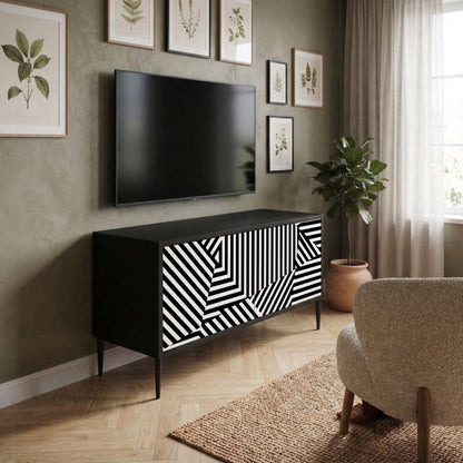 ILLUSIONARY LATTICE Móvel de TV Compacto de 2 Portas