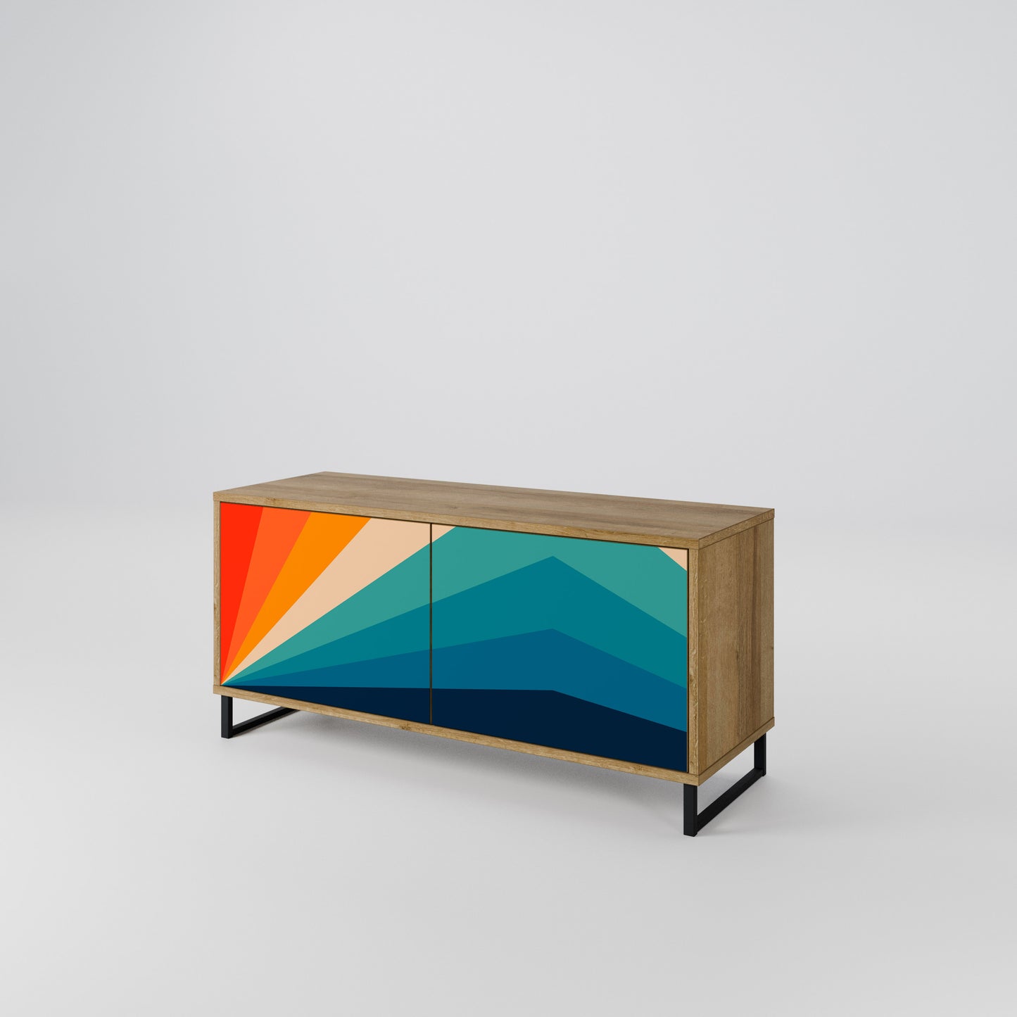PRISM CONCUSSION Móvel de TV Compacto de 2 Portas