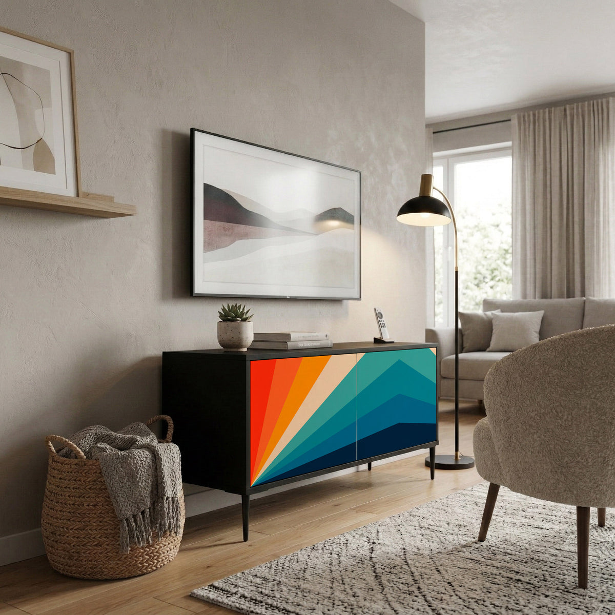 PRISM CONCUSSION Móvel de TV Compacto de 2 Portas