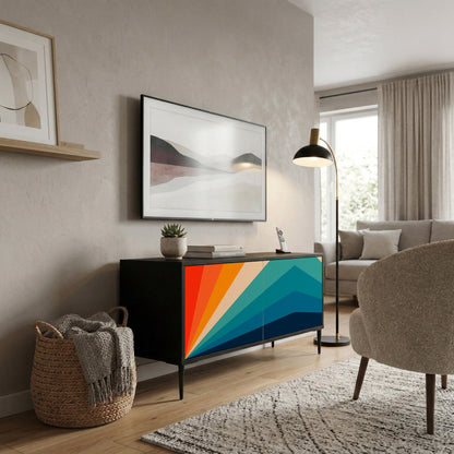 PRISM CONCUSSION Móvel de TV Compacto de 2 Portas