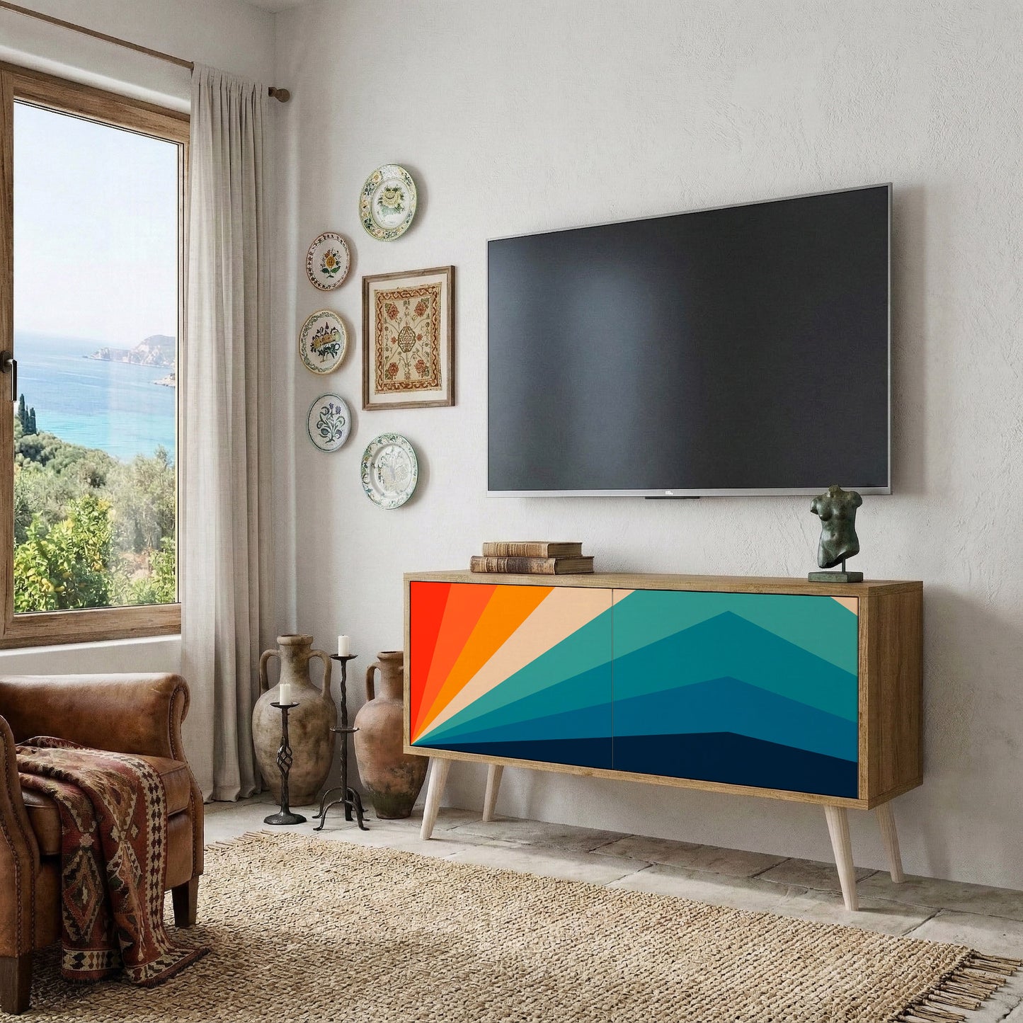 PRISM CONCUSSION Móvel de TV Compacto de 2 Portas