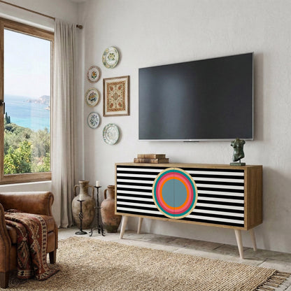 SPECTRA SHOWCASE Móvel de TV Compacto de 2 Portas