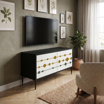 VIVID TONE Móvel de TV Compacto de 2 Portas