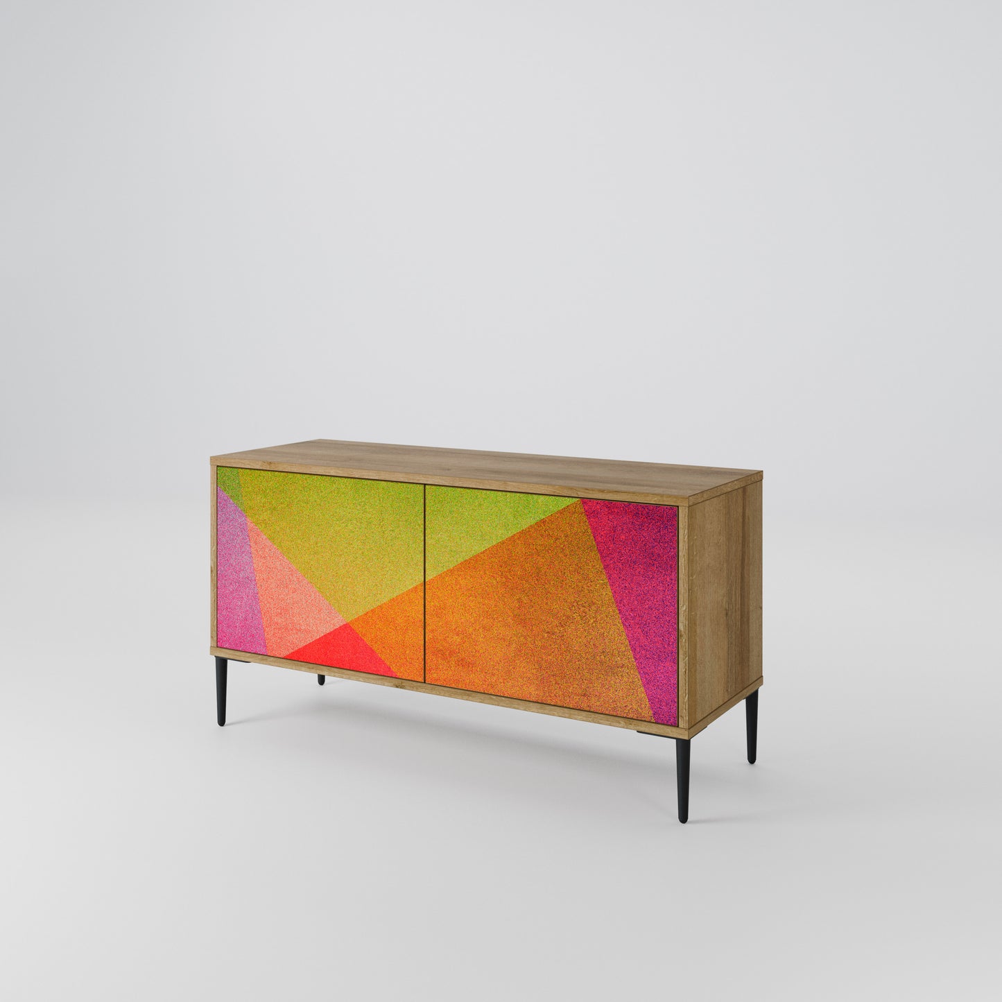 VIVID GEOMETRY Compact 2-Door TV Cabinet