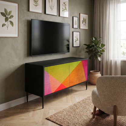 VIVID GEOMETRY Compact 2-Door TV Cabinet