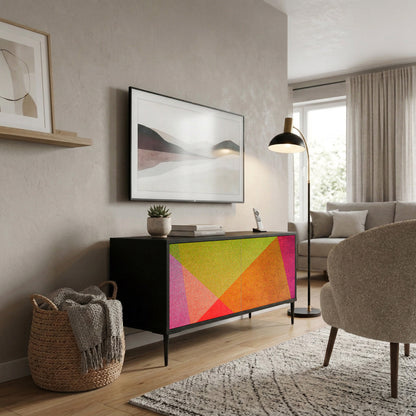 VIVID GEOMETRY Compact 2-Door TV Cabinet