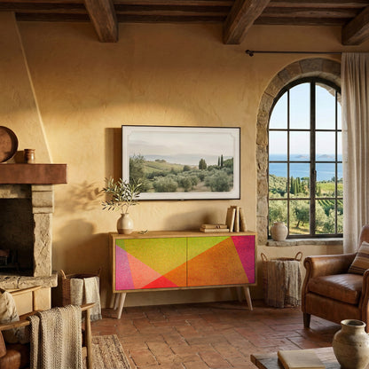 VIVID GEOMETRY Compact 2-Door TV Cabinet