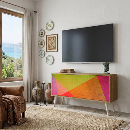 VIVID GEOMETRY Compact 2-Door TV Cabinet