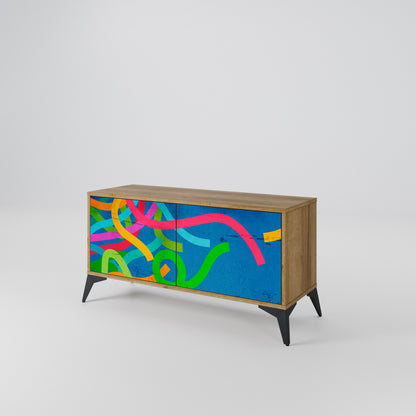 STREAMER TANGLE Móvel de TV Compacto de 2 Portas