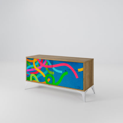 STREAMER TANGLE Móvel de TV Compacto de 2 Portas