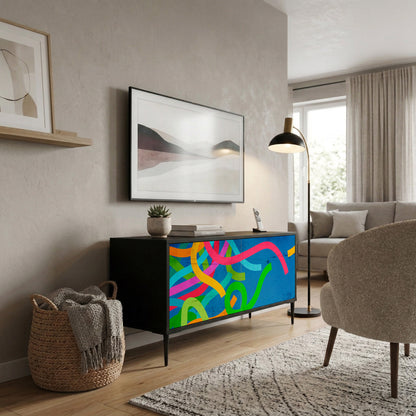 STREAMER TANGLE Móvel de TV Compacto de 2 Portas