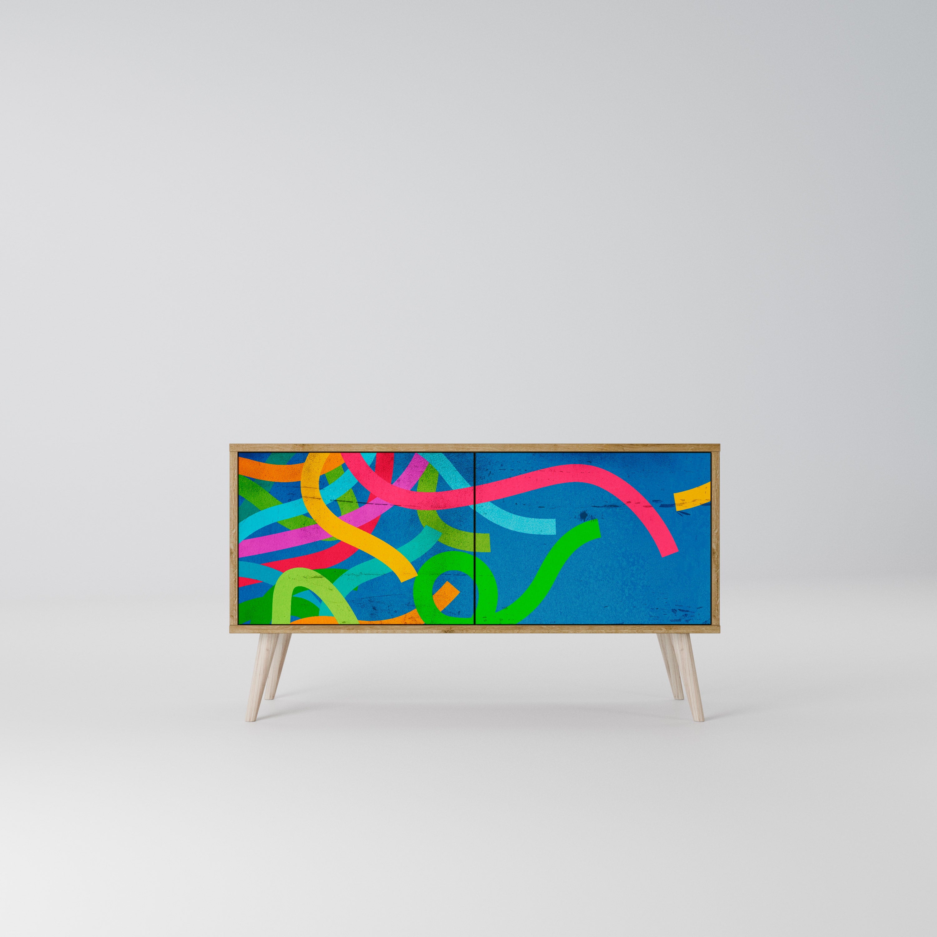 STREAMER TANGLE Móvel de TV Compacto de 2 Portas