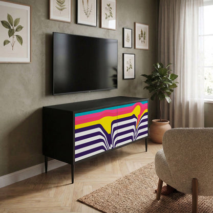 TONE COLLAPSE Móvel de TV Compacto de 2 Portas