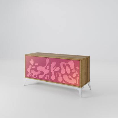 IRREGULAR PINK Móvel de TV Compacto de 2 Portas