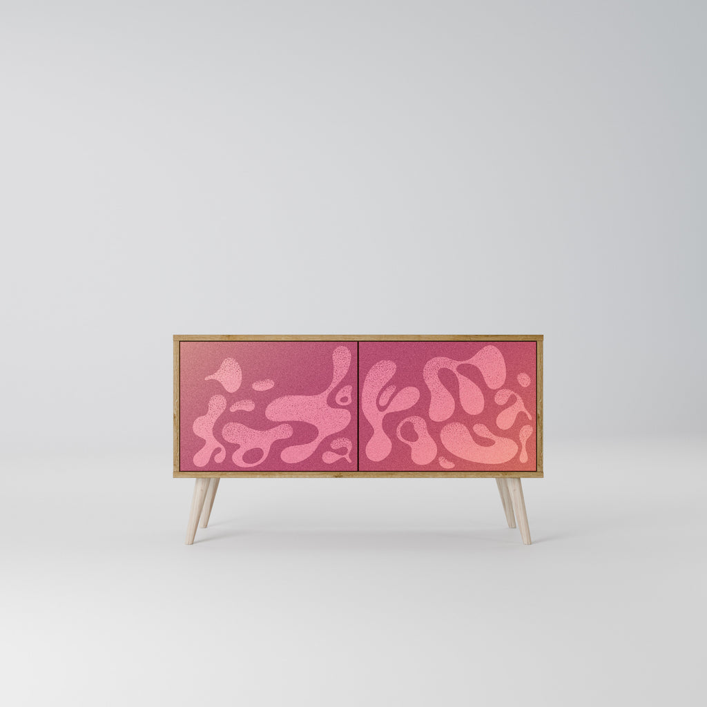 IRREGULAR PINK Compact 2-Door TV Cabinet
