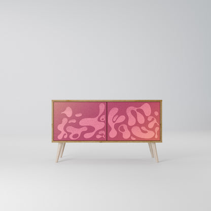 IRREGULAR PINK Móvel de TV Compacto de 2 Portas