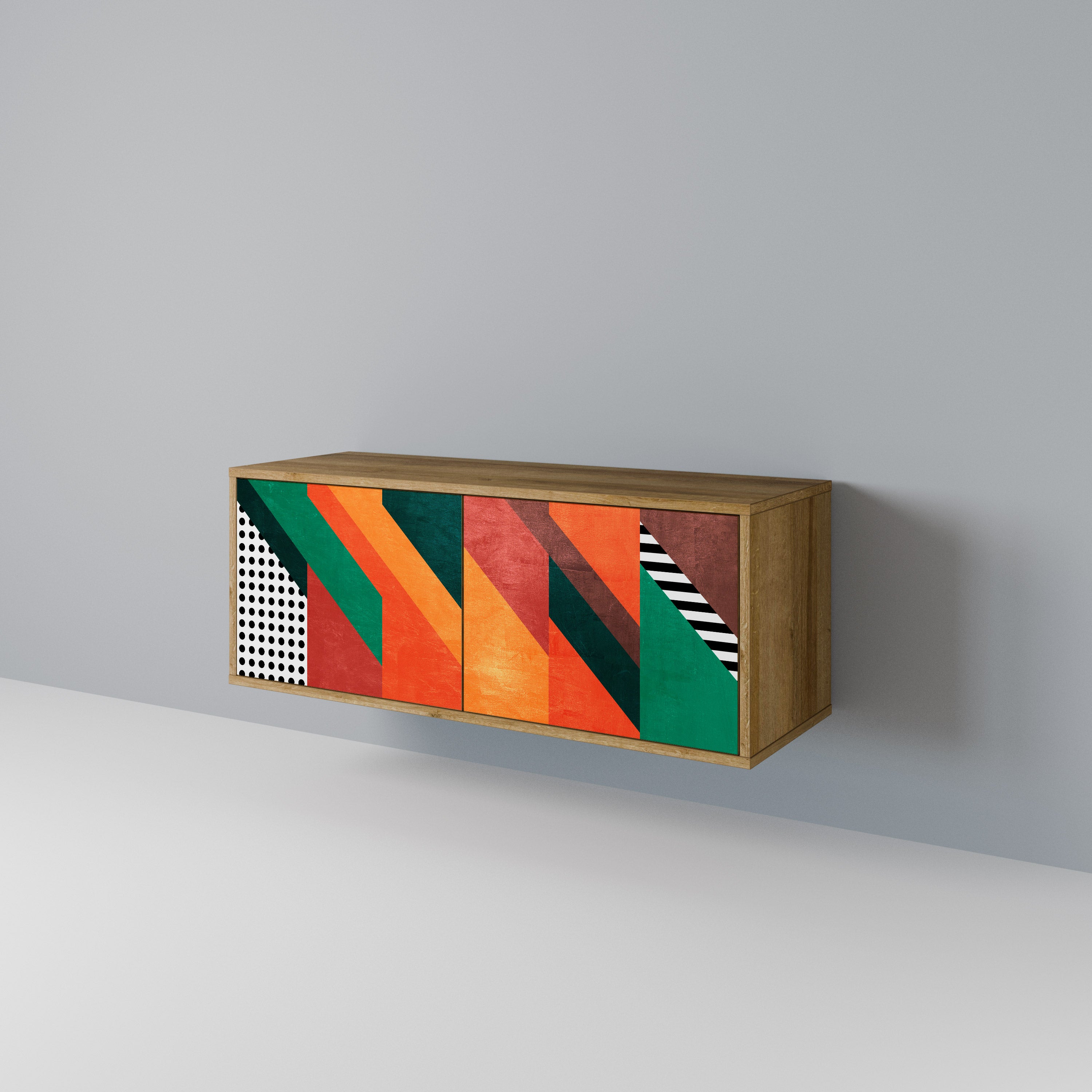 MAKESHIFT ARTISTRY Móvel de TV Compacto de 2 Portas