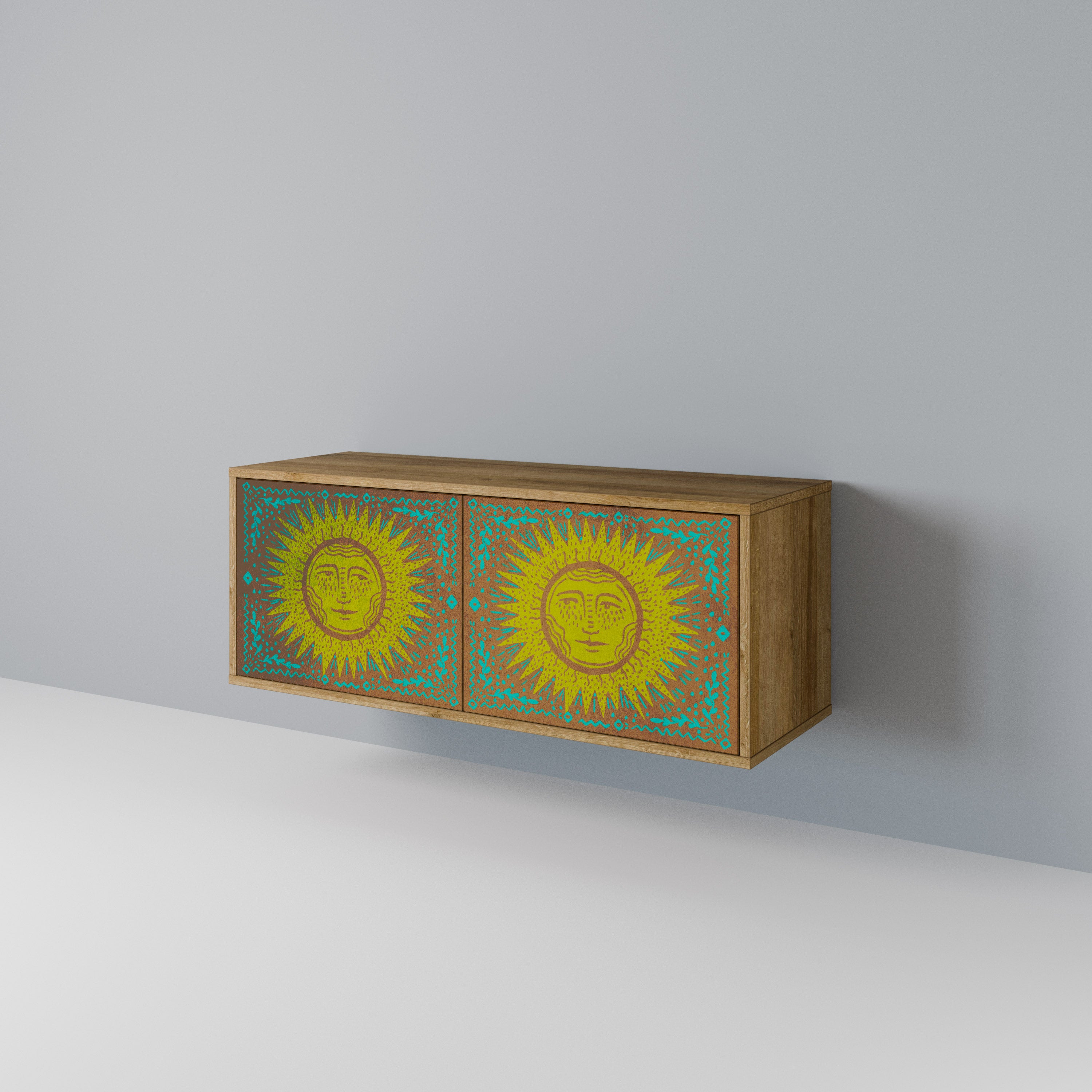 SUNSHINE EULOGY Móvel de TV Compacto de 2 Portas