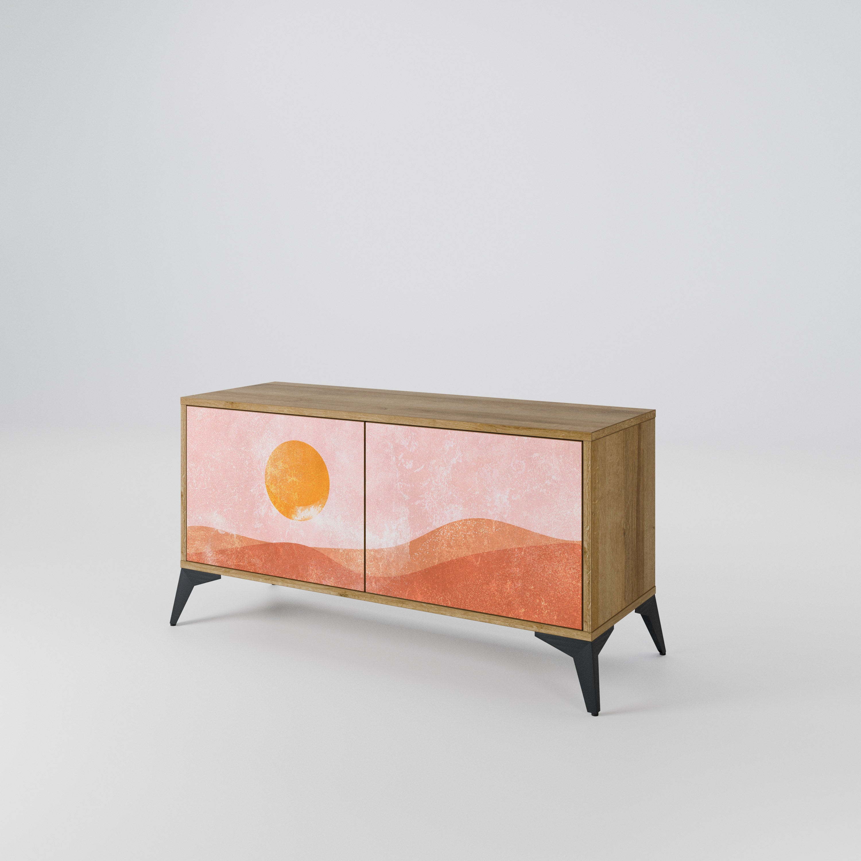 LUMINOUS SUNLIGHT Móvel de TV Compacto de 2 Portas