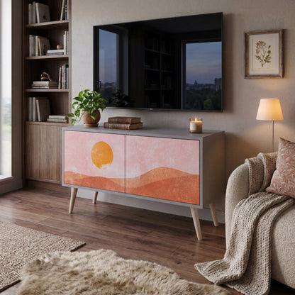 LUMINOUS SUNLIGHT Móvel de TV Compacto de 2 Portas