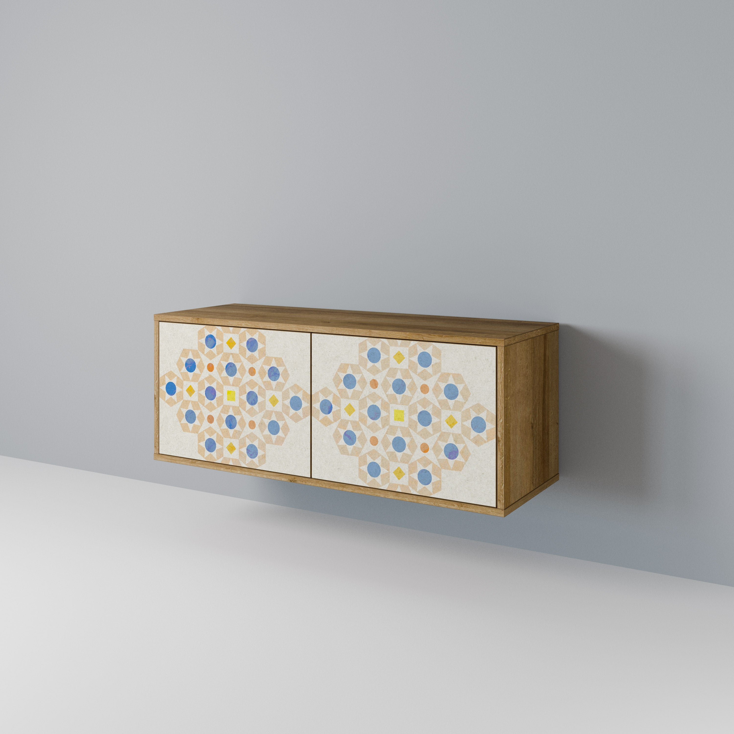 PATTERNED PRISM Móvel de TV Compacto de 2 Portas