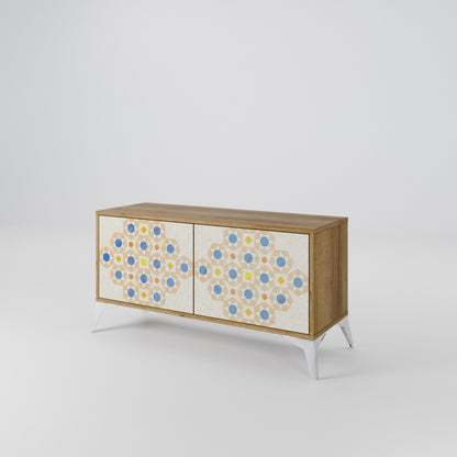 PATTERNED PRISM Móvel de TV Compacto de 2 Portas