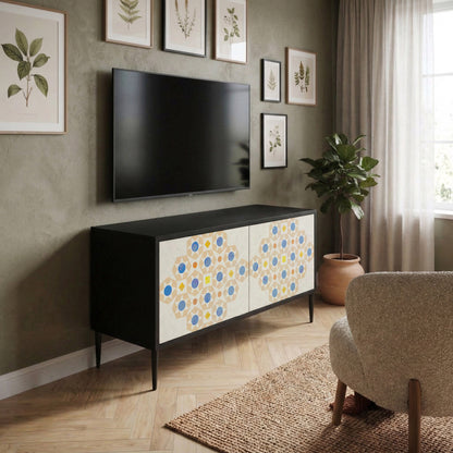 PATTERNED PRISM Móvel de TV Compacto de 2 Portas