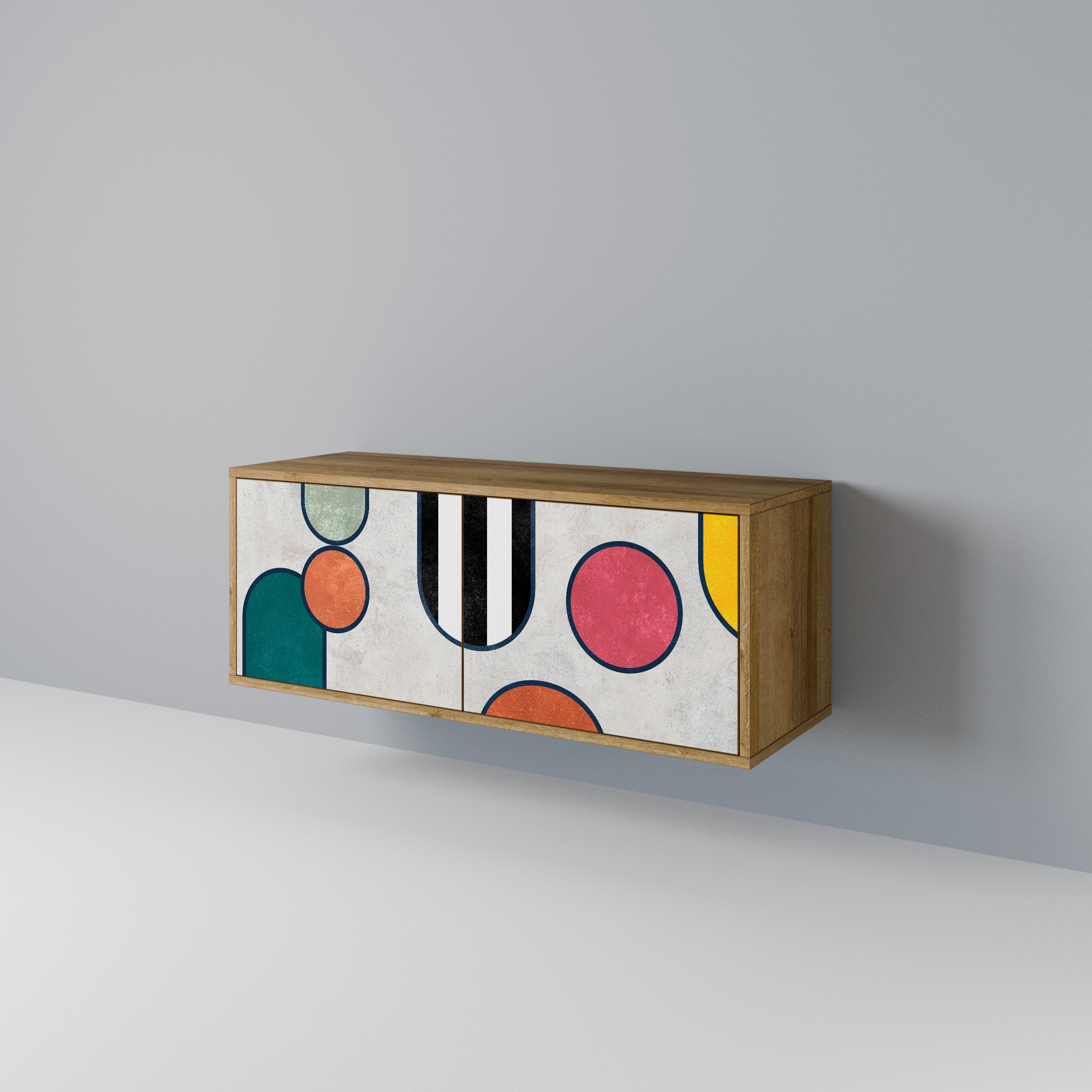 COOL STORY Móvel de TV Compacto de 2 Portas