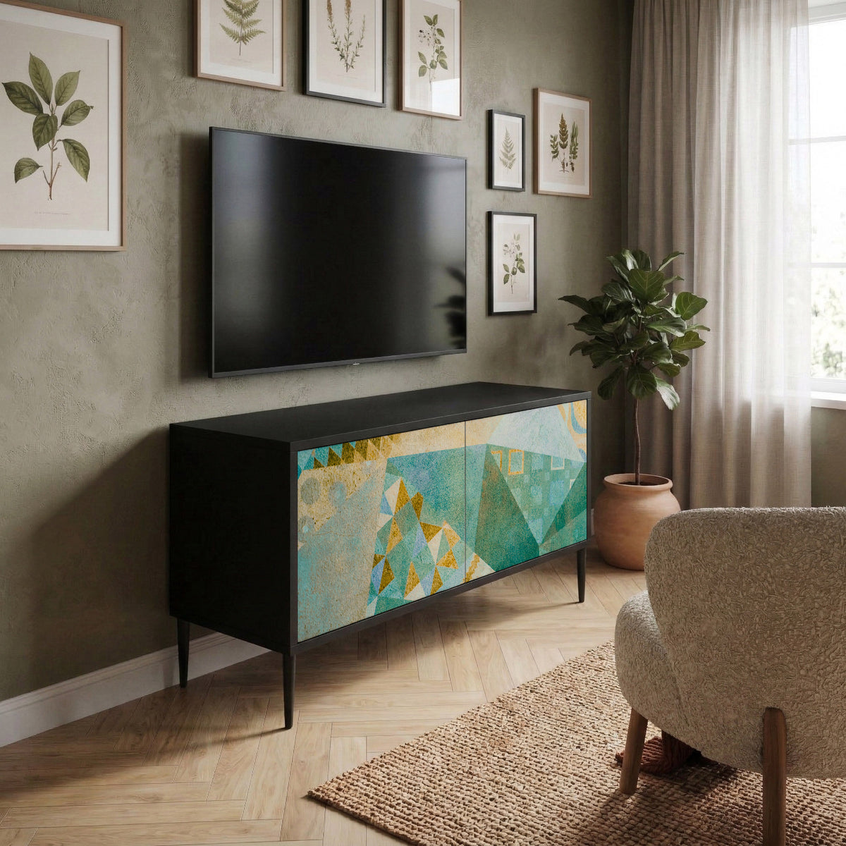 SPECTRUM SPLENDOR Móvel de TV Compacto de 2 Portas
