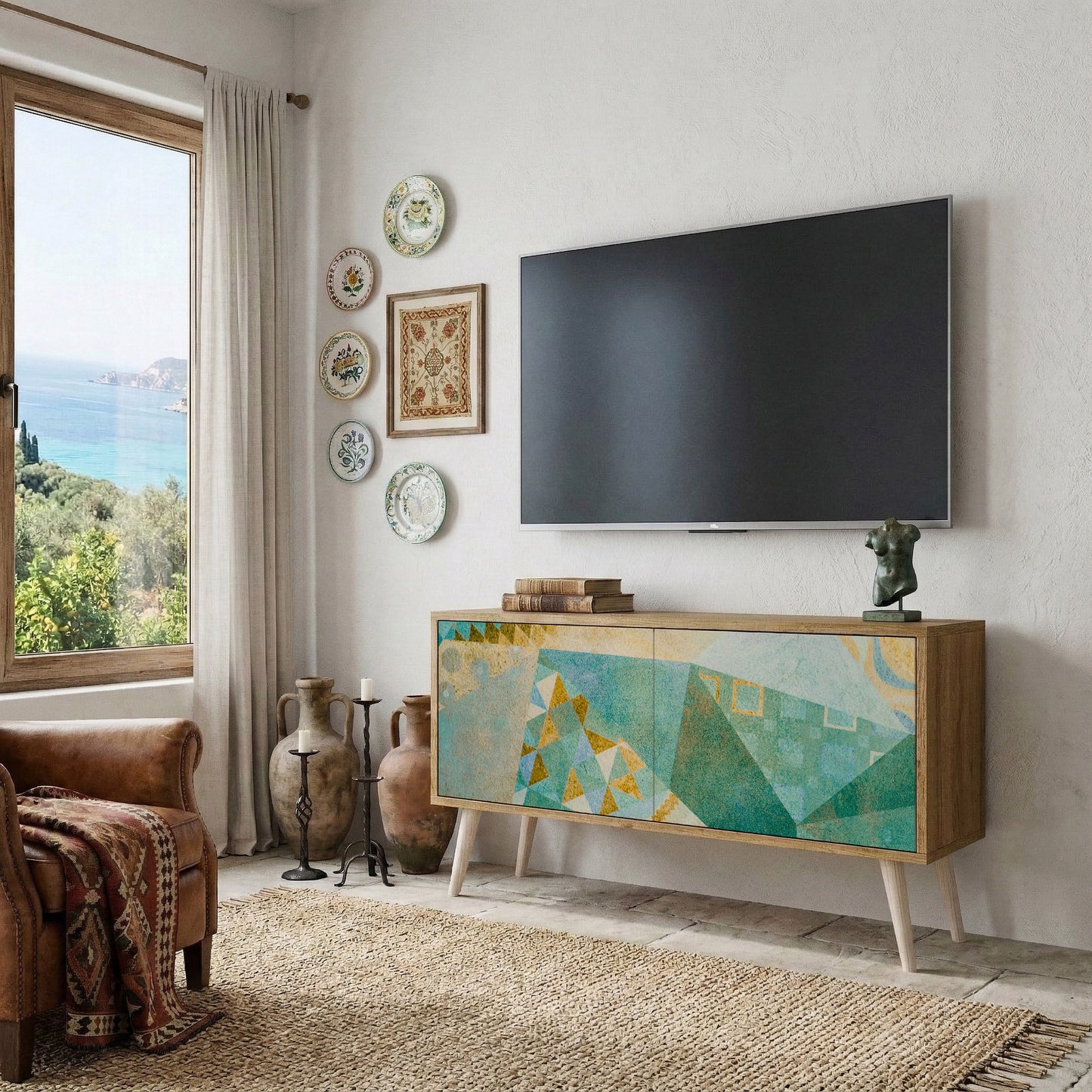 SPECTRUM SPLENDOR Móvel de TV Compacto de 2 Portas